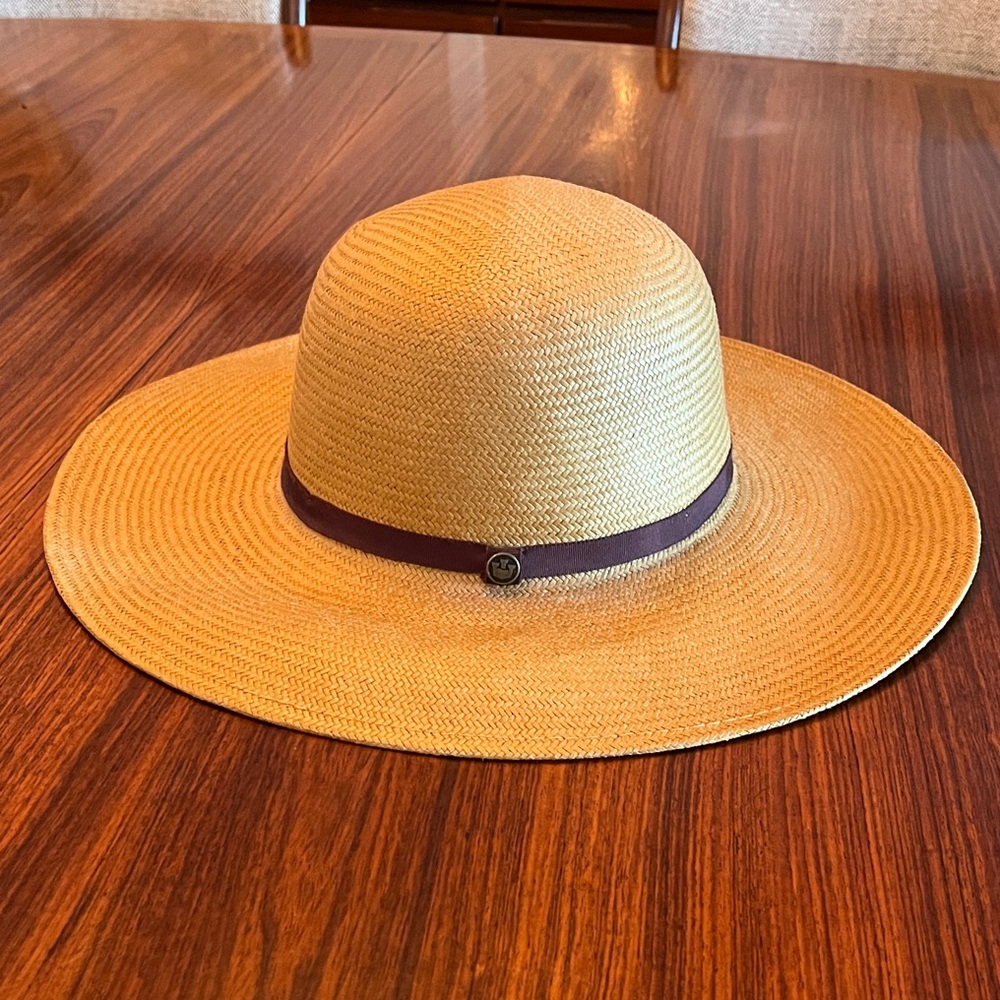 Goorin Bros Mrs. Franklin Hat with Purple Band, size small